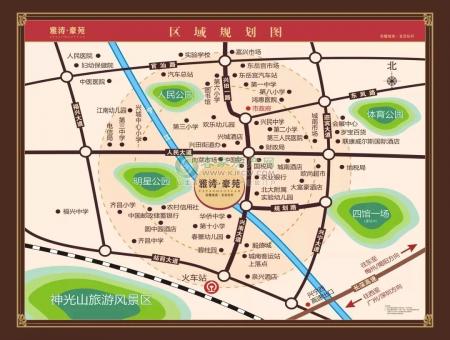 梅州兴宁雅涛·豪苑交通图