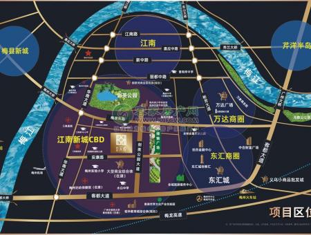 梅州景通天悦交通图
